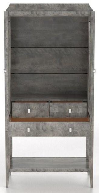 Classic Upright Buffet With Glass Doors